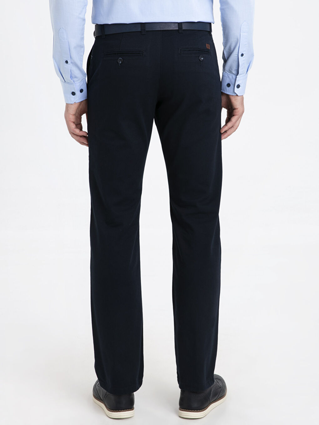 بنطلون شينو رجالي فضفاض بزاف من الگاباردين-2