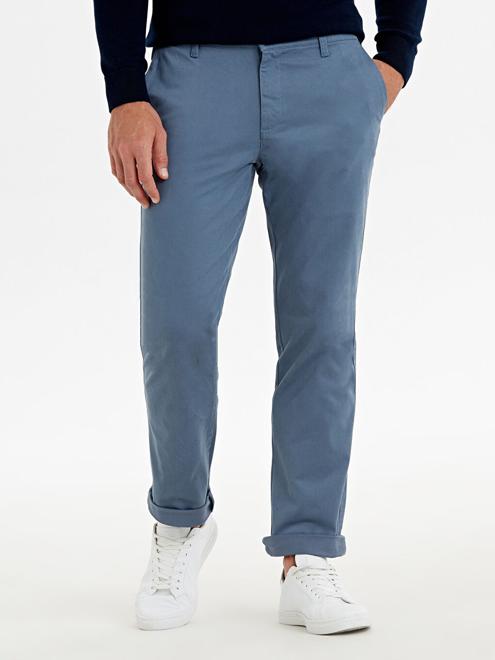 LCWAIKIKI Classic Man BLUE Chino Trousers -9W1022Z8-PNM