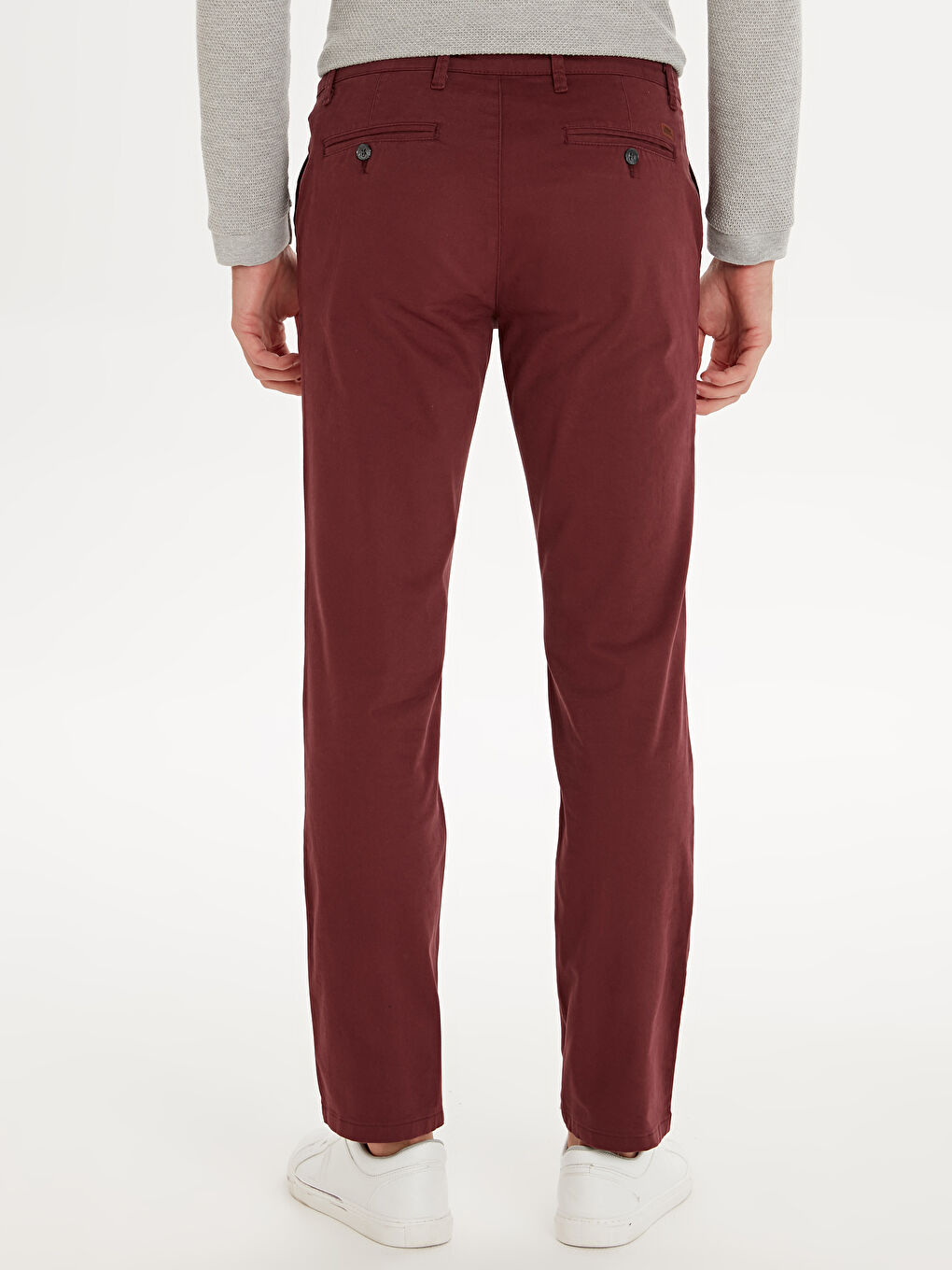 Pantalon chino ROUGE BORDEAUX Homme-2