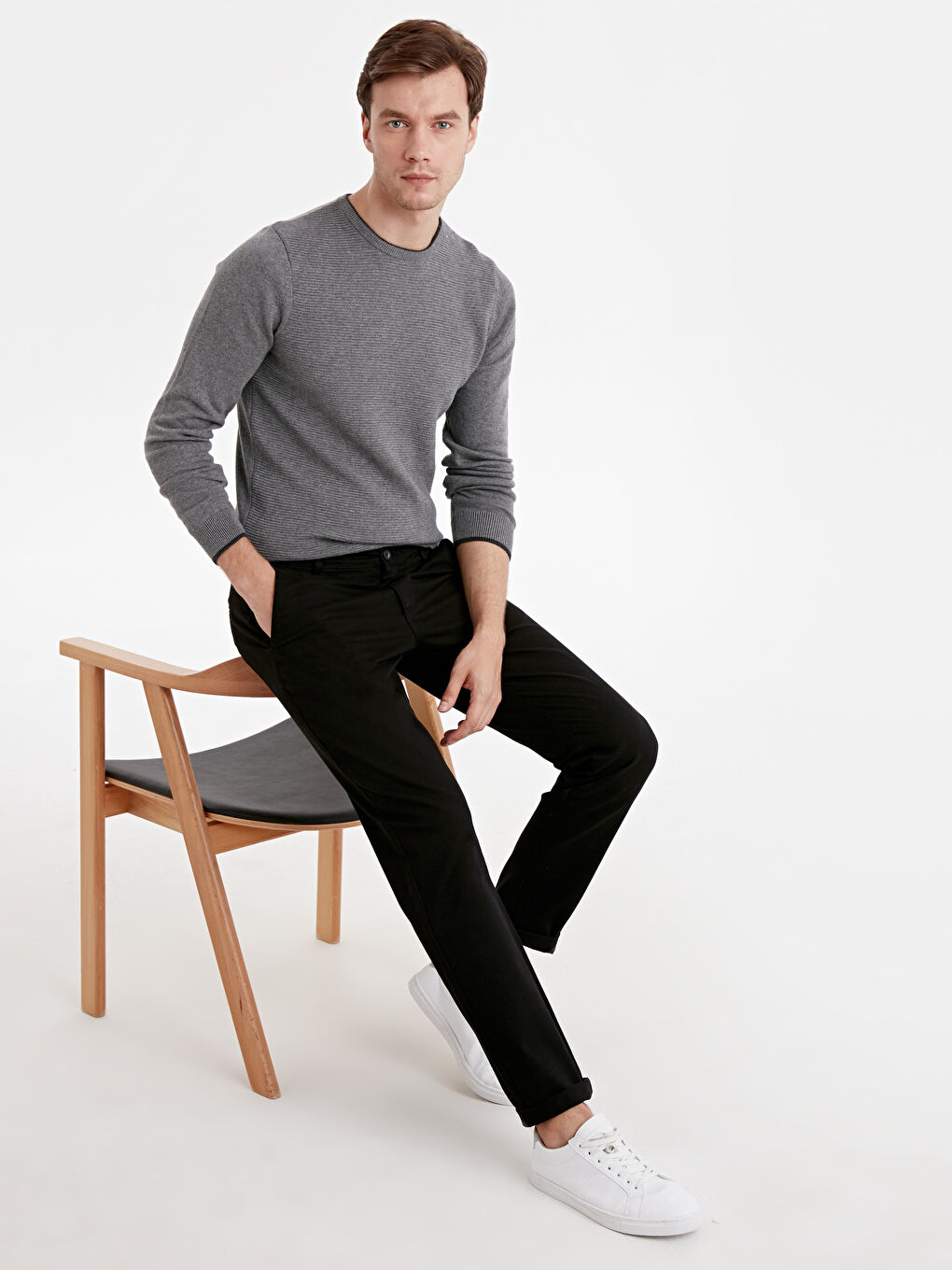 Pantalon chino NOIR Homme