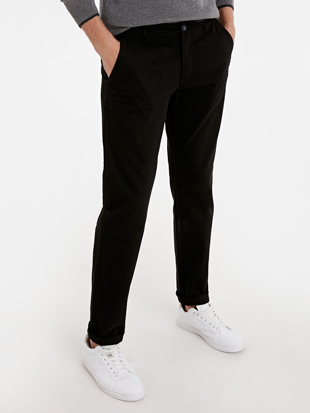 Pantalon chino NOIR Homme-1