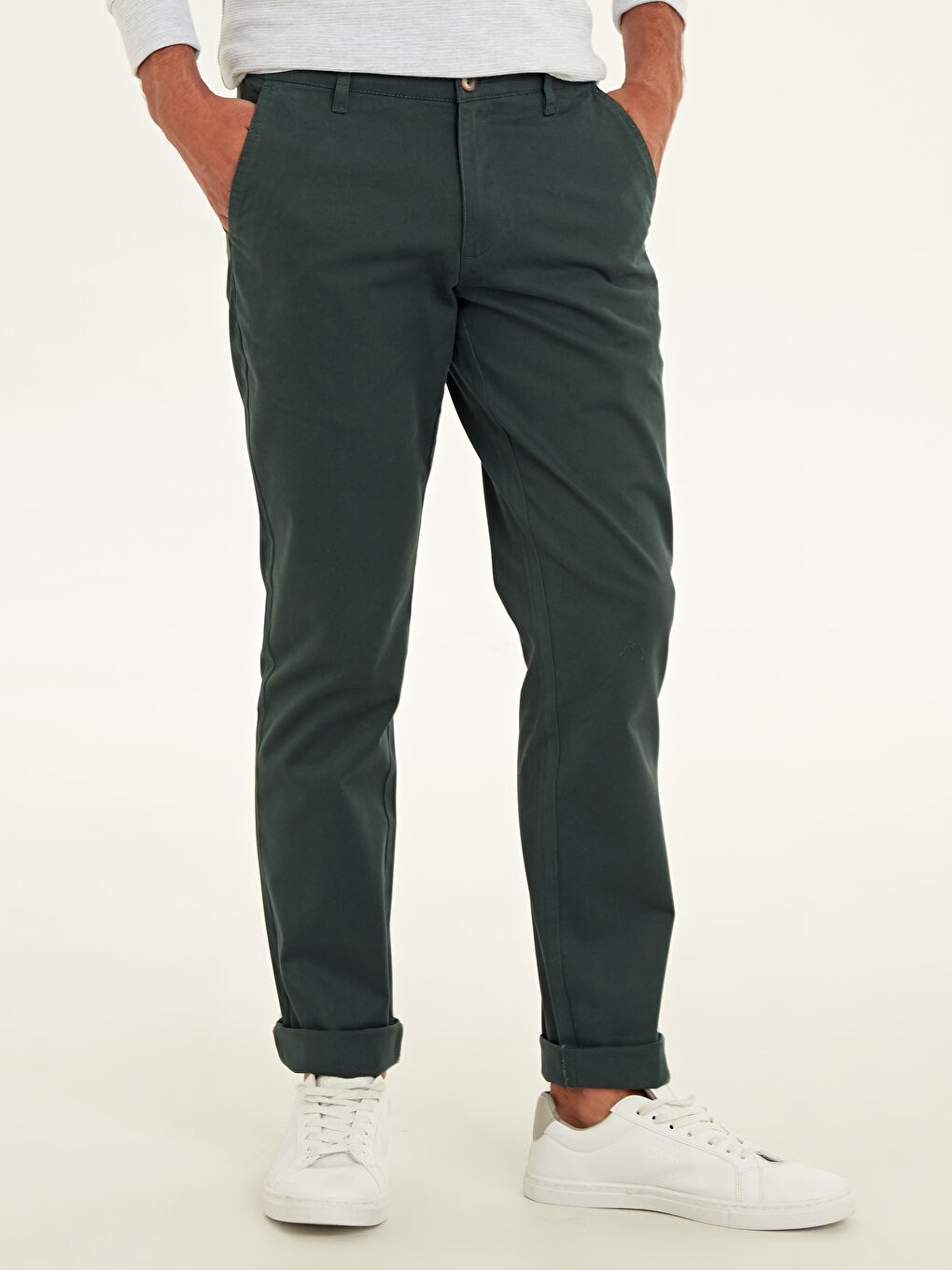 LC Waikiki Man GREEN Chino Trousers -9W1023Z8-HQM
