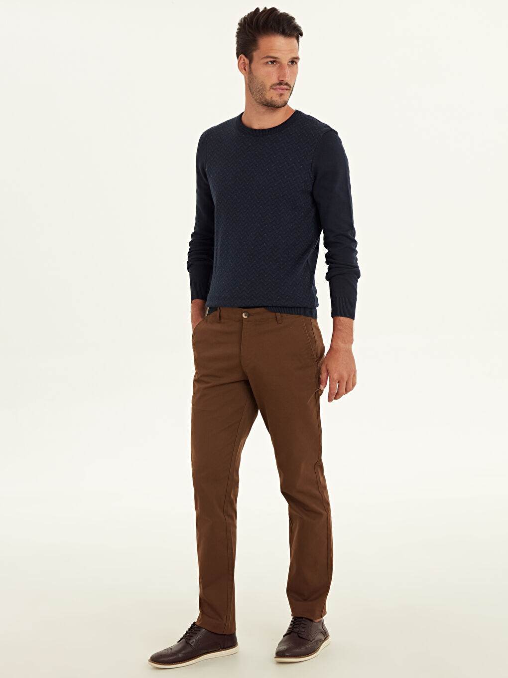 Man BROWN Chino Trousers