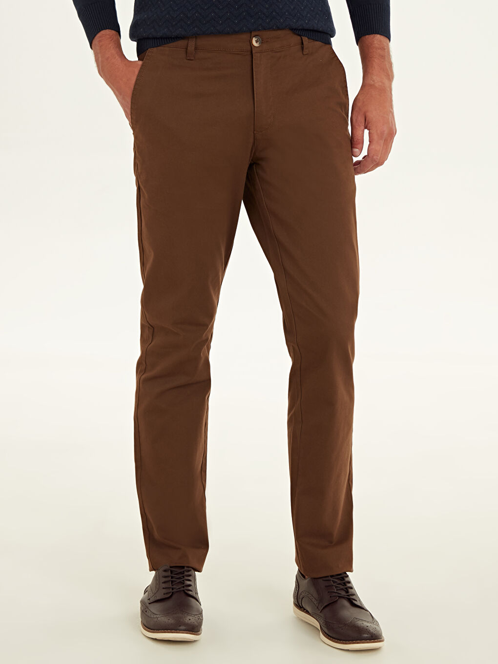Man BROWN Chino Trousers-1