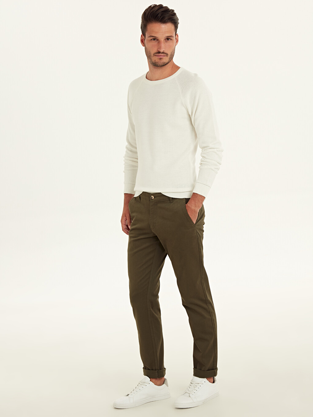 Mann Khaki Chino-Hosen