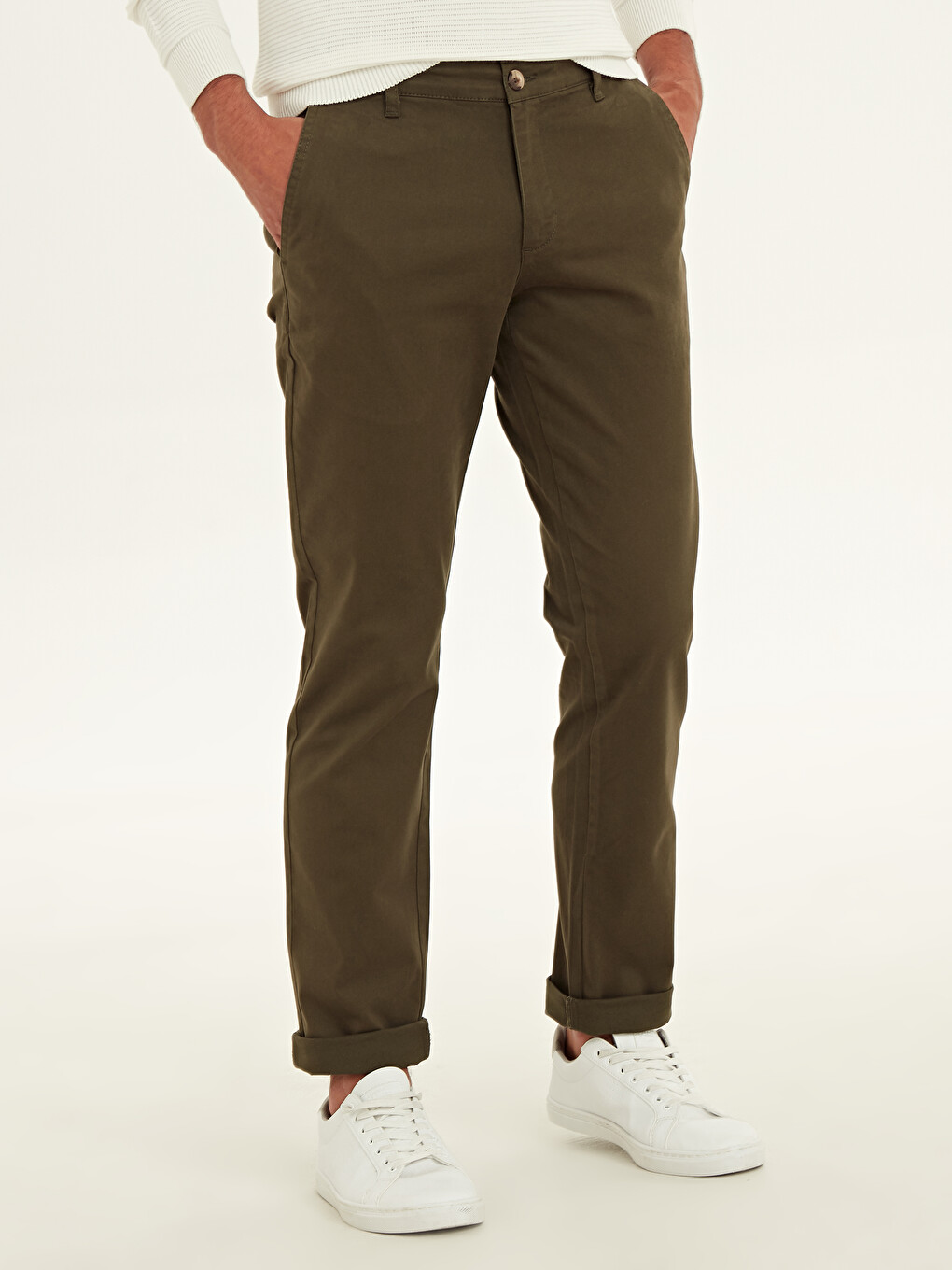 Mann Khaki Chino-Hosen-1