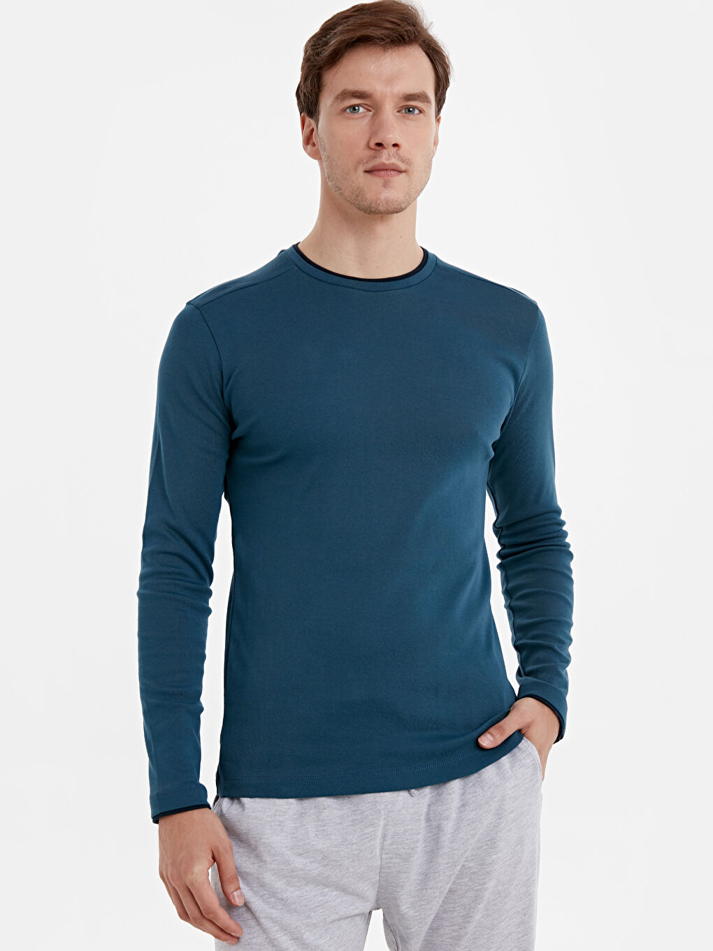 LC WAIKIKI Man PETROL Pyjama Top -9W1027Z8-D7L