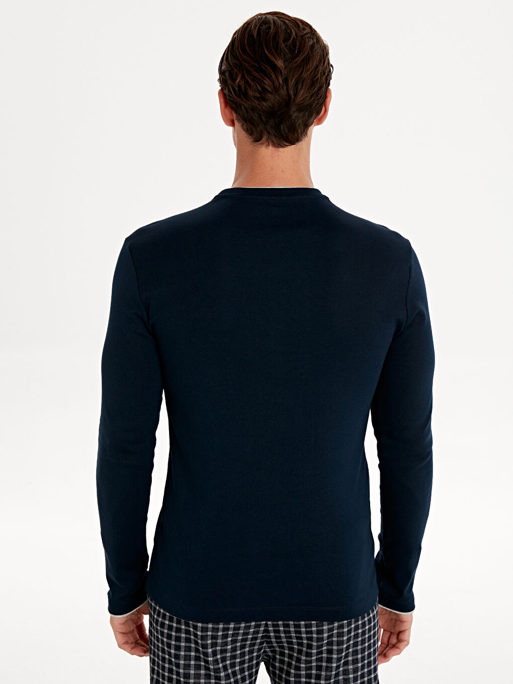 Lacivert Pijama Üst-1