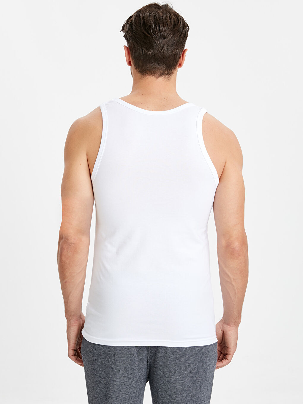 Bumbac pieptănat Maiou pentru Bărbați-1