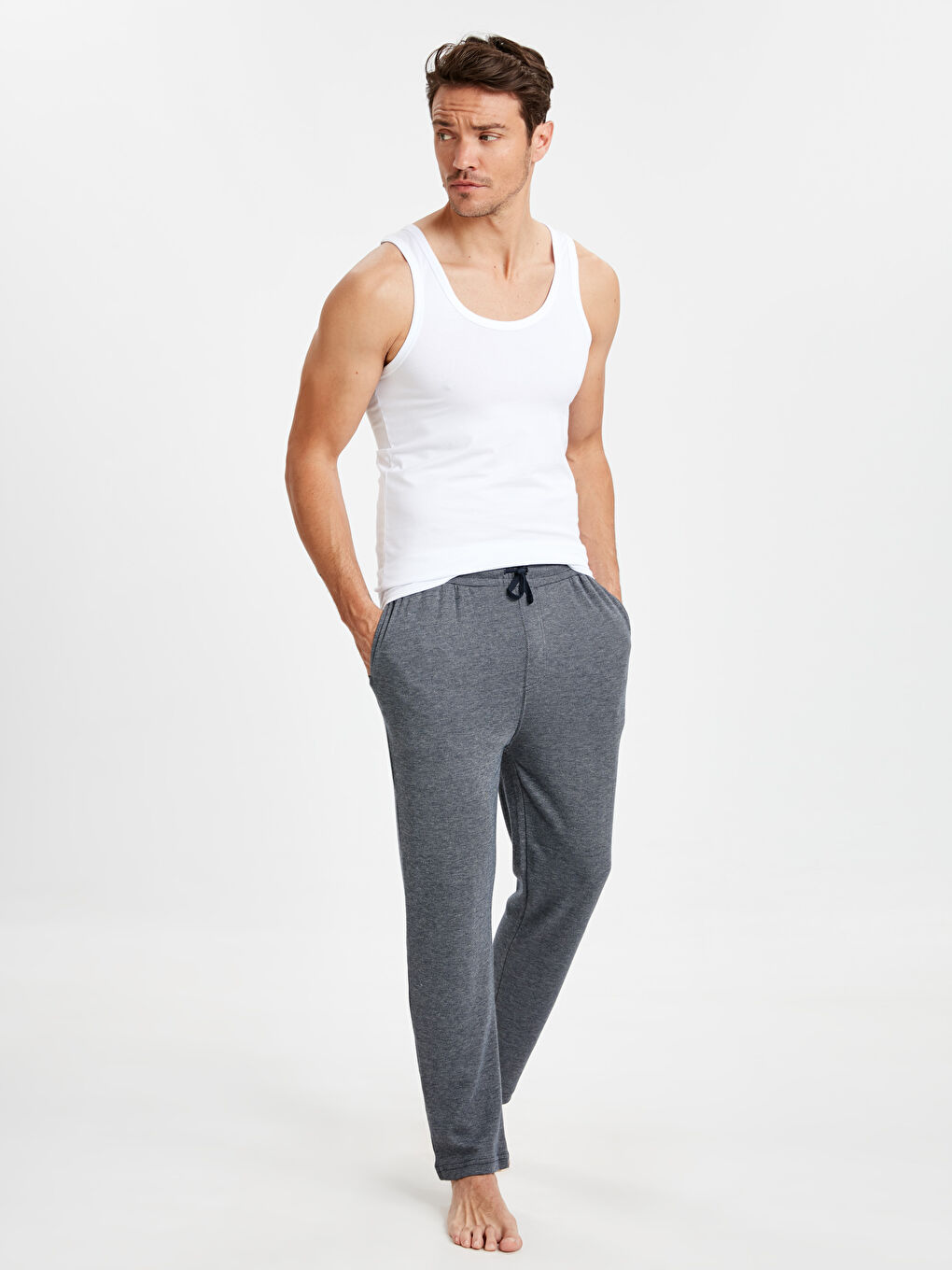 Bumbac pieptănat Maiou pentru Bărbați-2