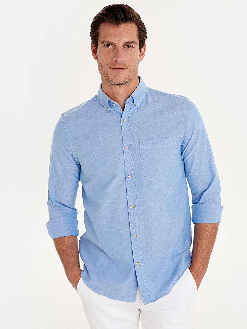 Regular Fit Long Sleeve Oxford Shirt