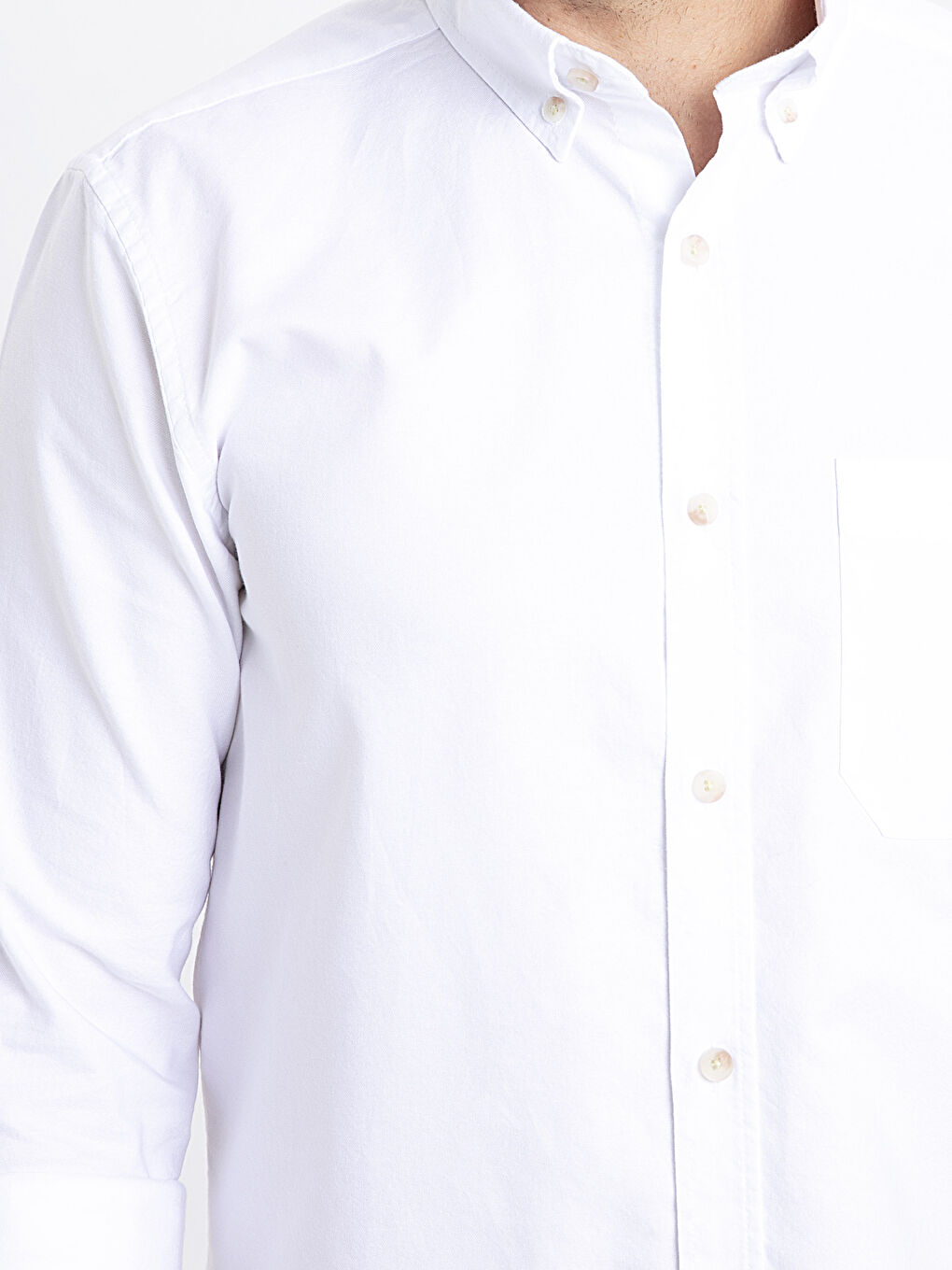 Chemise Oxford à Manches Longues Coupe Régulière-3