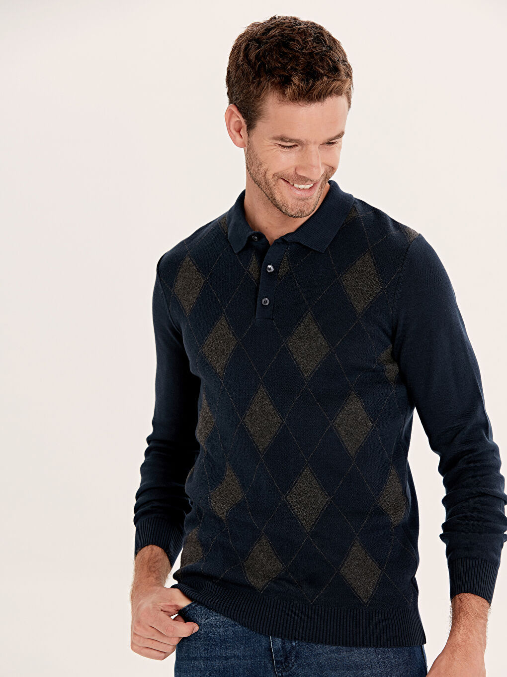 Lacivert Erkek Kazak-1