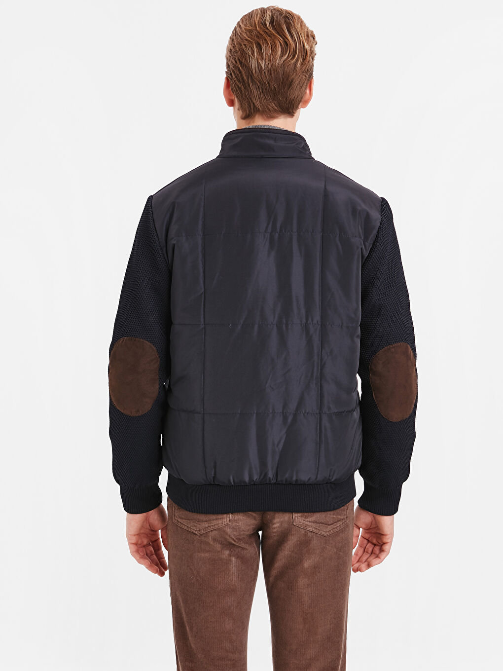 İndigo Dik Yaka Erkek Mont-2