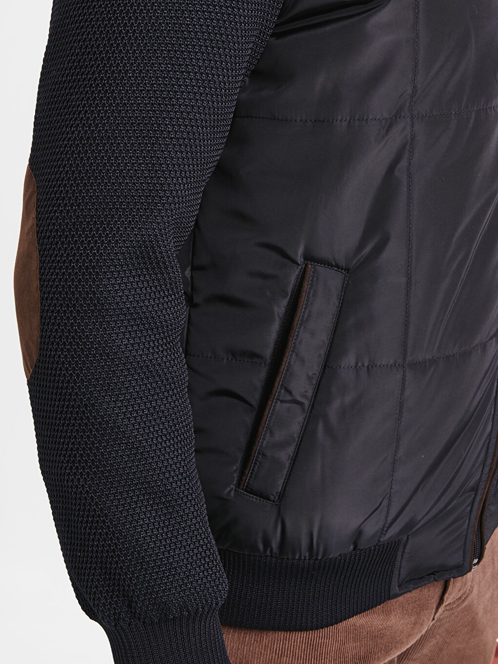 İndigo Dik Yaka Erkek Mont-4