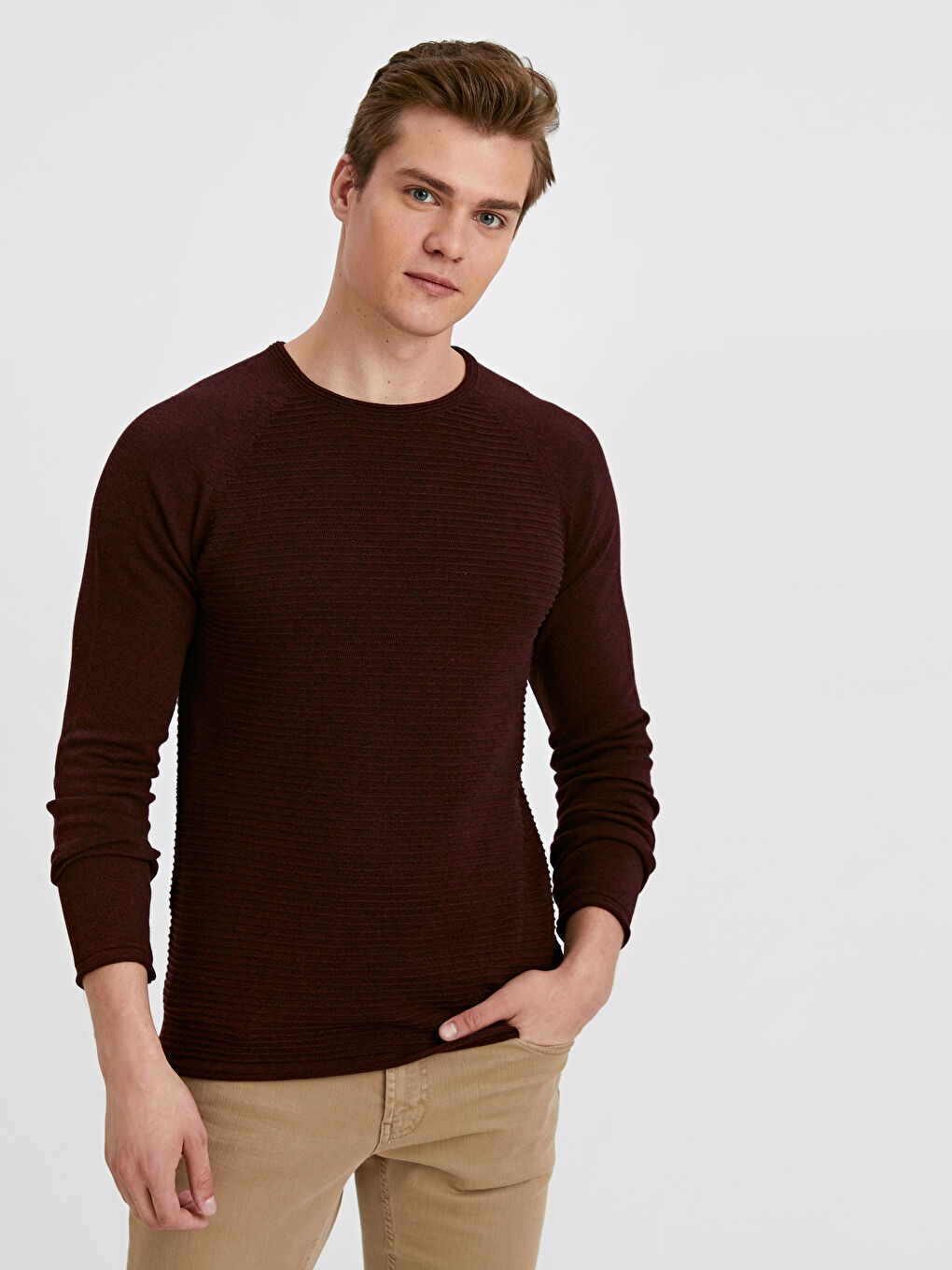 Man BORDEAUX Sweater