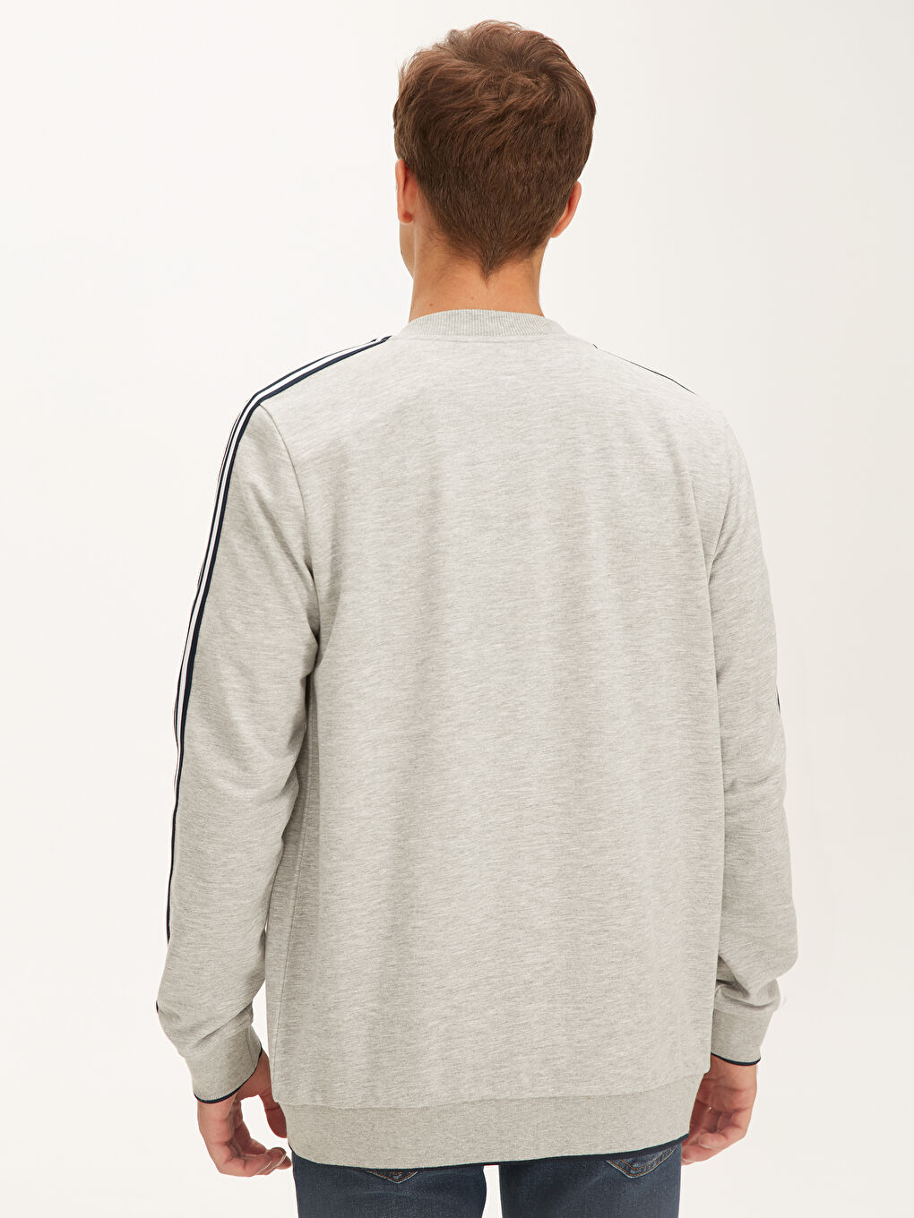 سويت شيرت بسحاب رمادى رجال-3