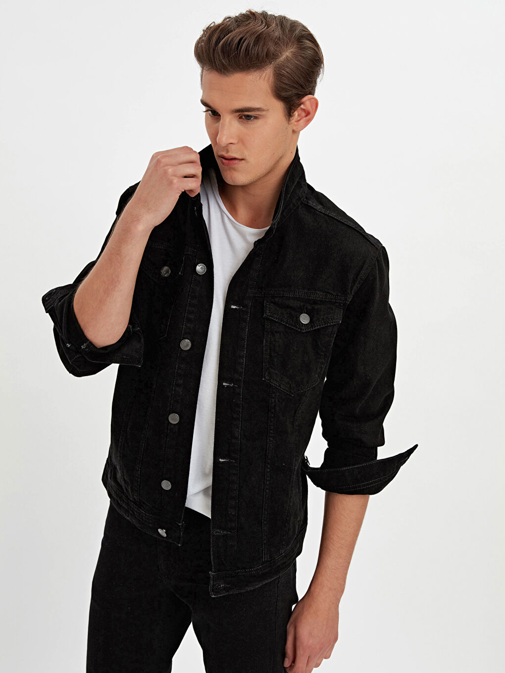 Siyah  Rodeo Jean Ceket