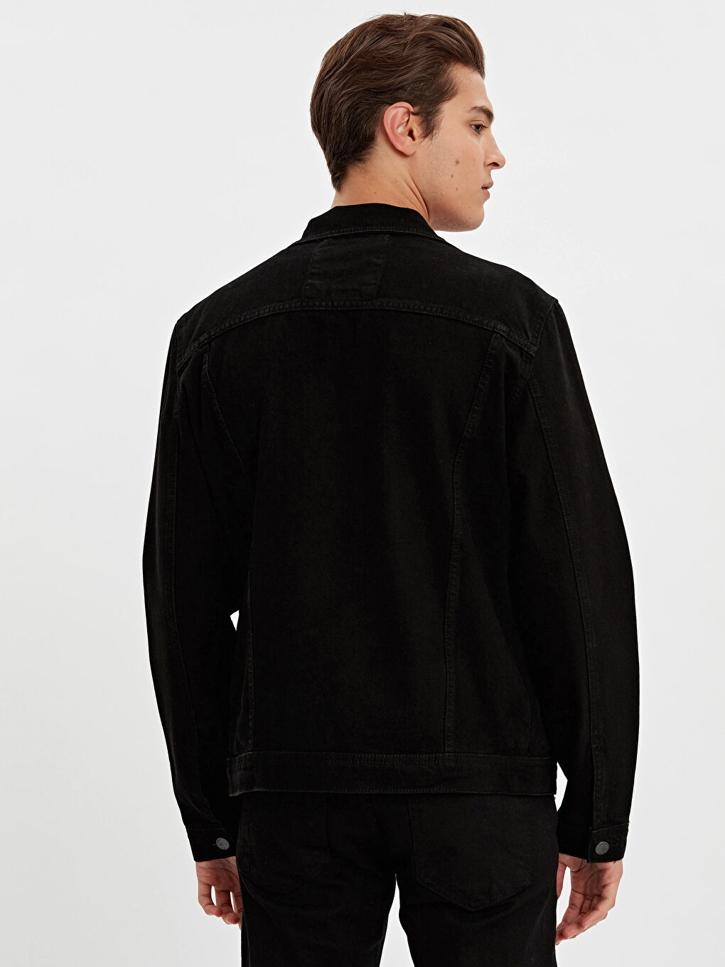 Siyah  Rodeo Jean Ceket-1