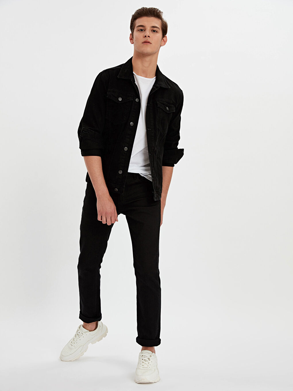 Siyah  Rodeo Jean Ceket-2