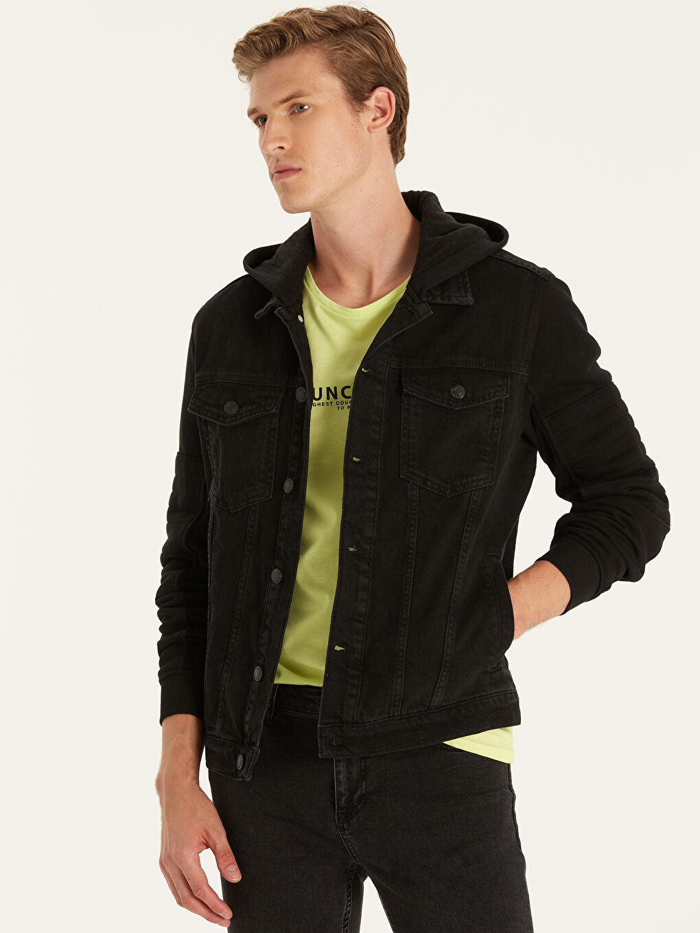 Man BLACK Denim Jacket