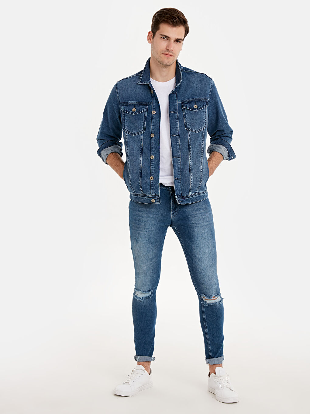 Regular Fit Jean Jacket-3