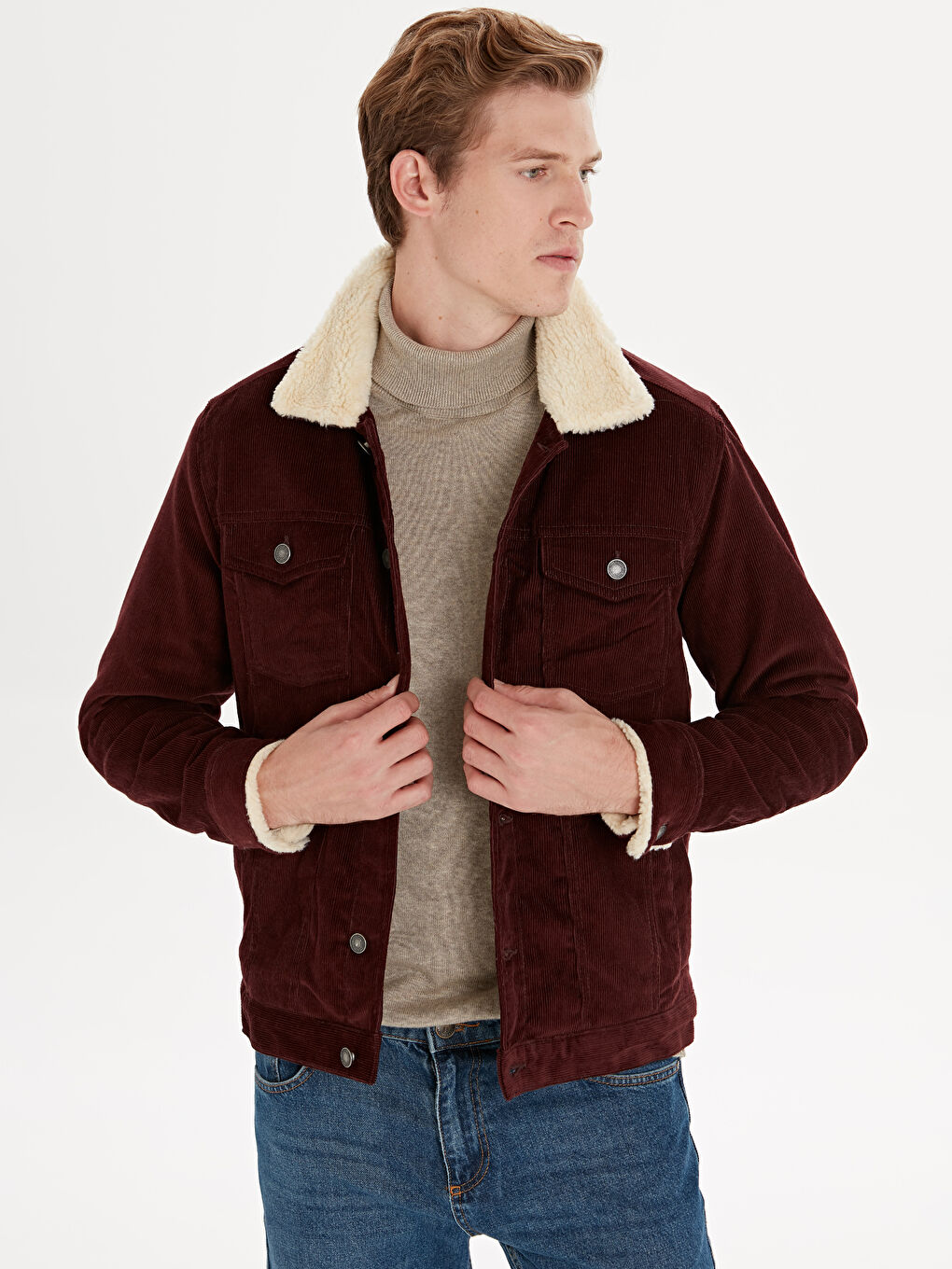 Man BORDEAUX Puffer Coat