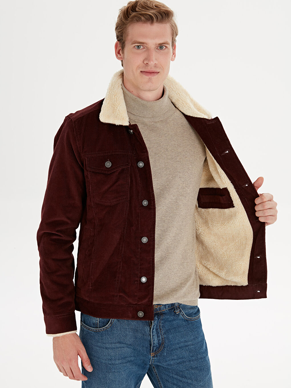 Man BORDEAUX Puffer Coat-2