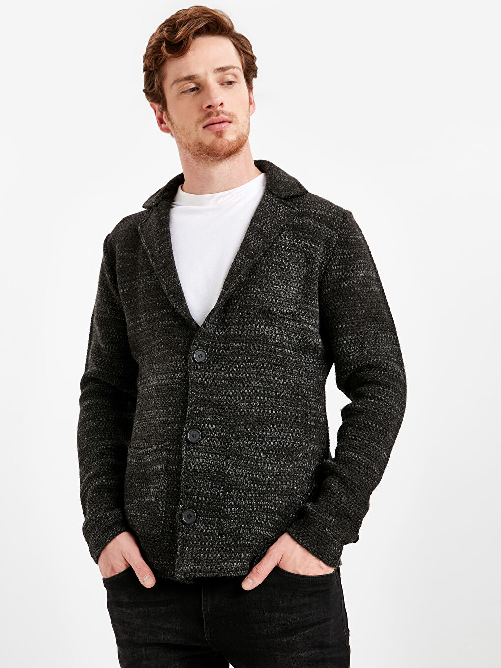 LC Waikiki Double Breasted Men's Knitwear Cardigan -9W1836Z8-L8N