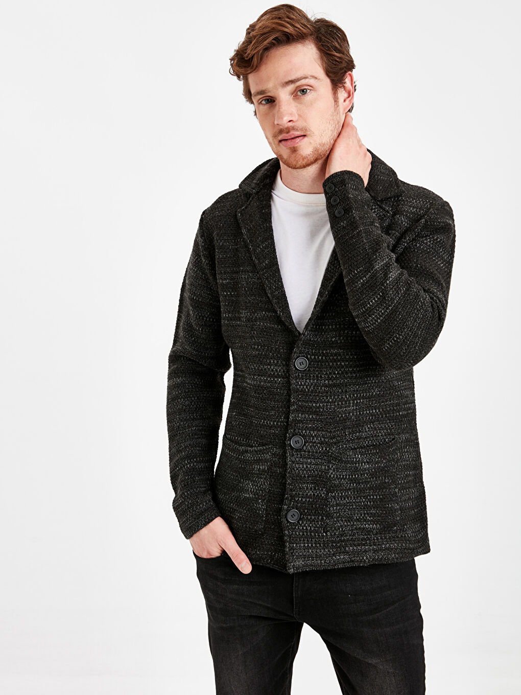 LC Waikiki Double Breasted Men's Knitwear Cardigan -9W1836Z8-L8N