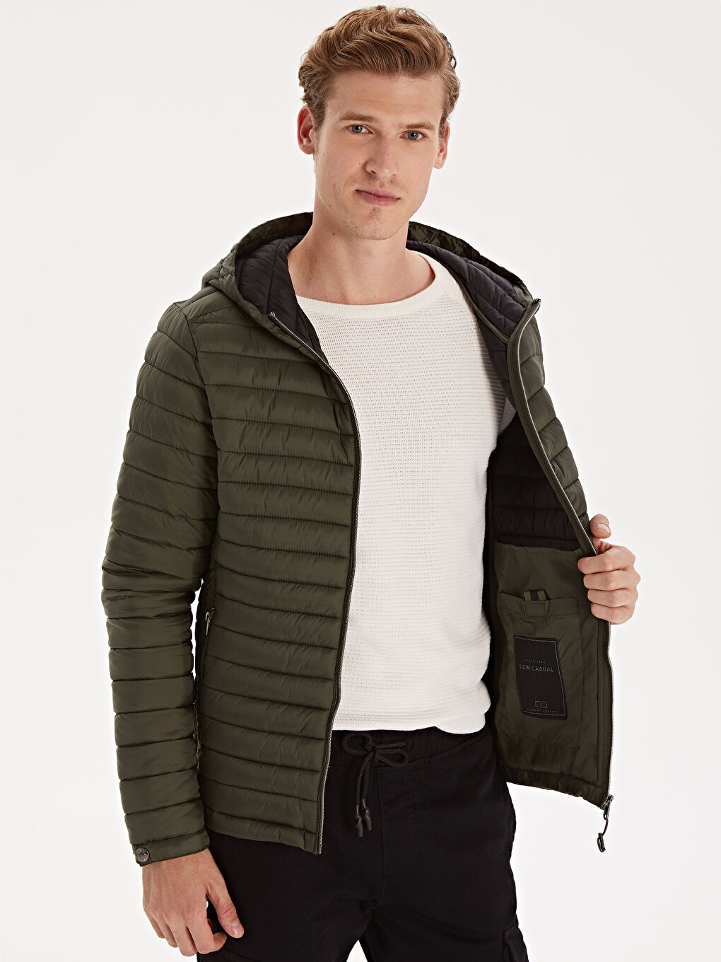 جاكيت نفخ رجالي رقيق بقصة مريحة وبقبّ-2