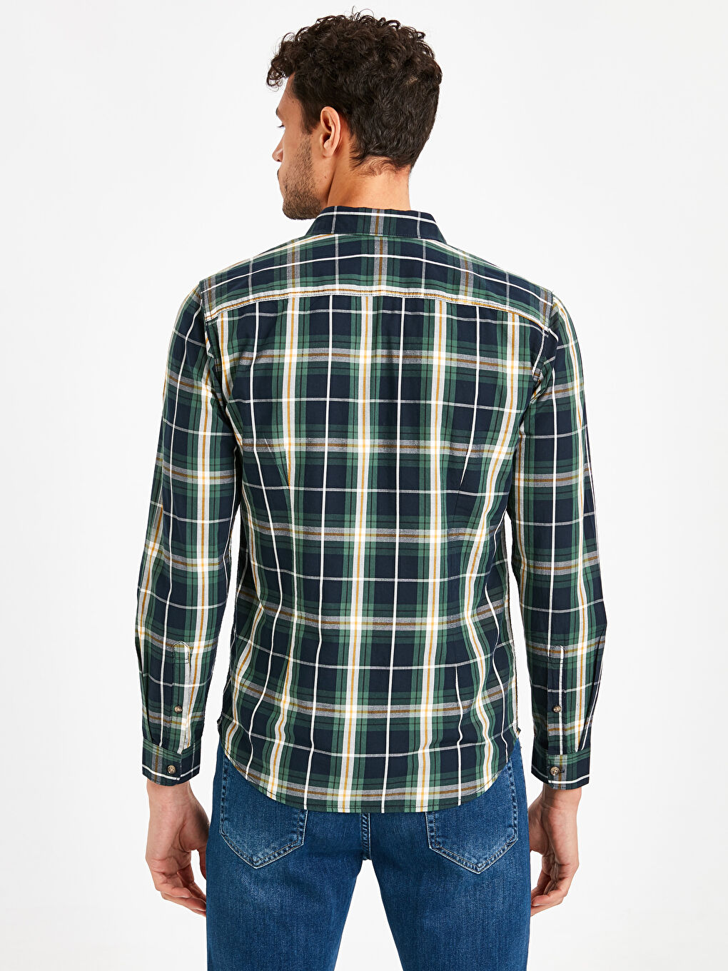 Yeşil Ekoseli Oduncu Gömlek-1