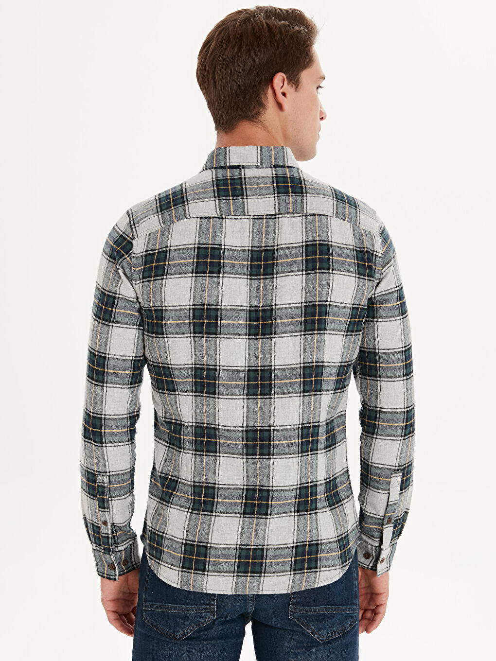 Man GREEN Flannel Shirt-2
