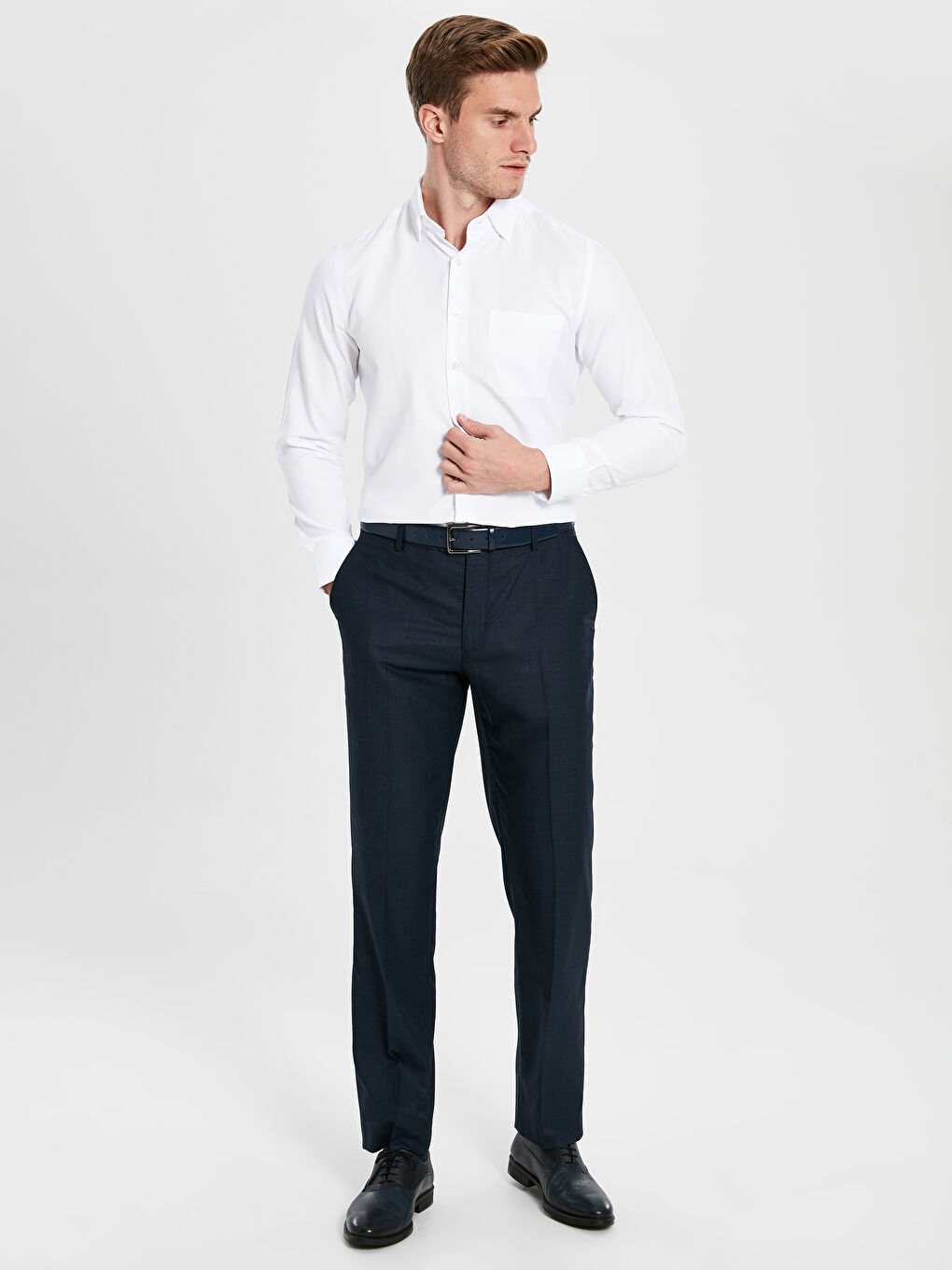 Lacivert Kumaş Pantolon