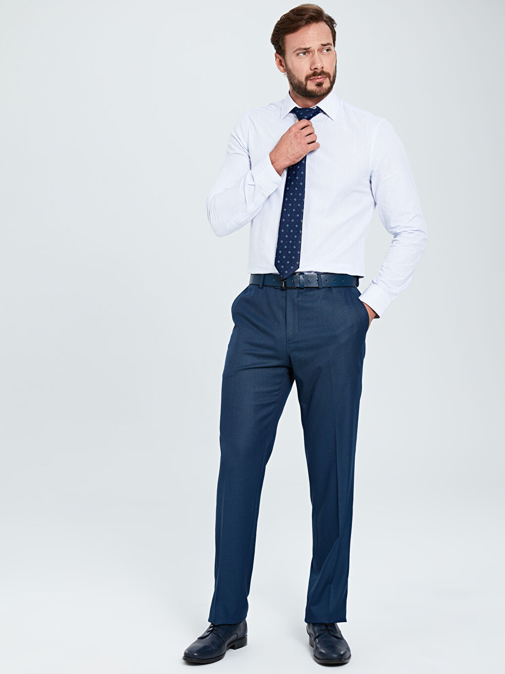 Lacivert Kumaş Pantolon