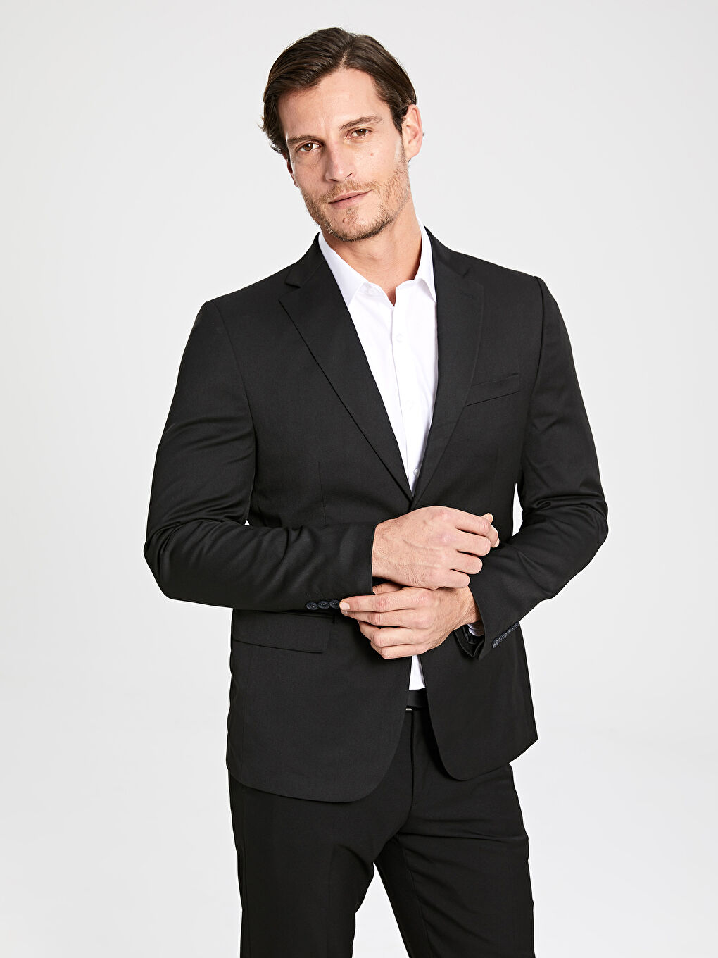 Siyah Sıyah Blazer Ceket-3