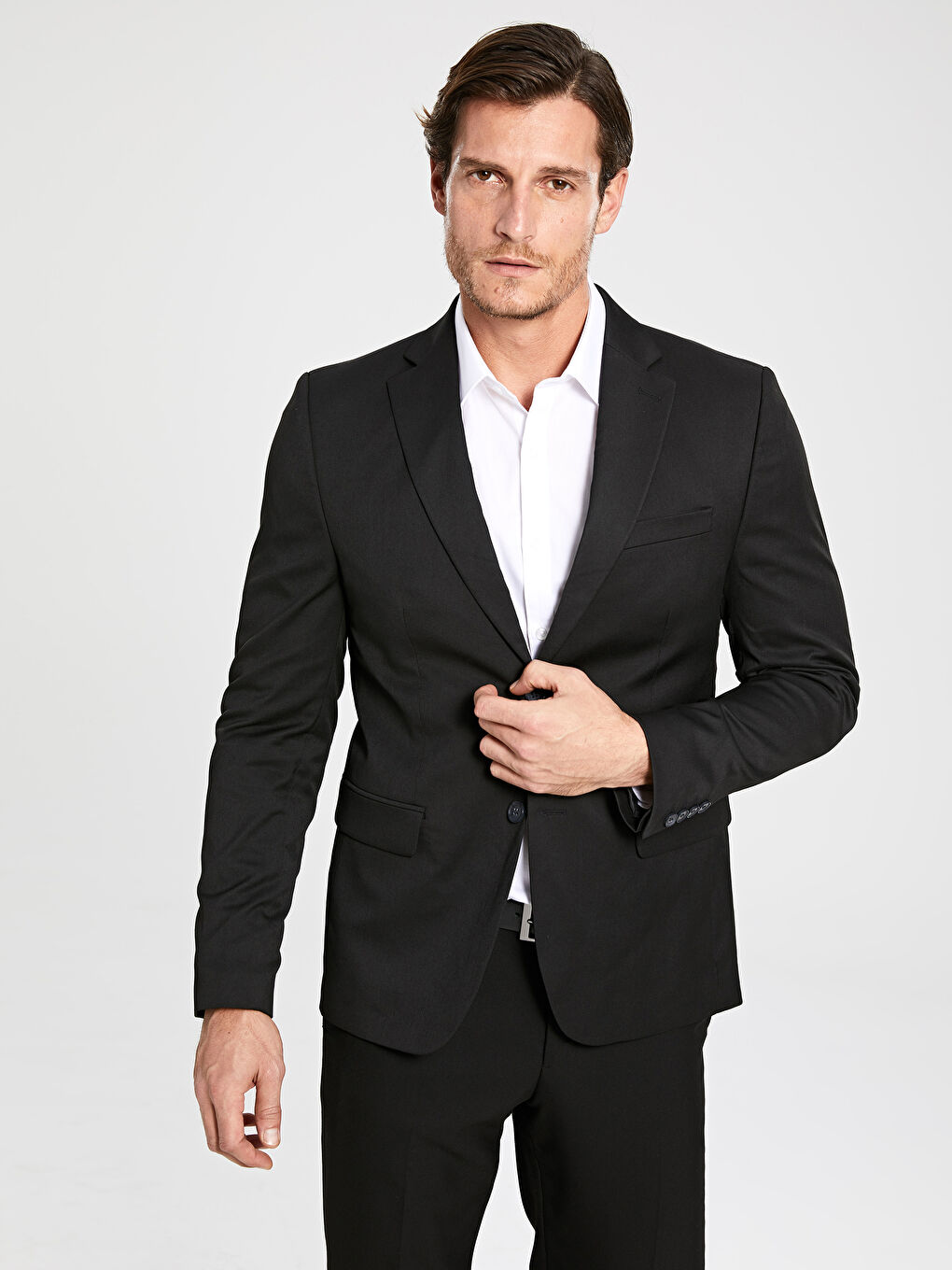 Siyah Sıyah Blazer Ceket-4