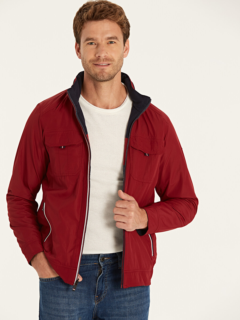 Man Bordeaux Coat