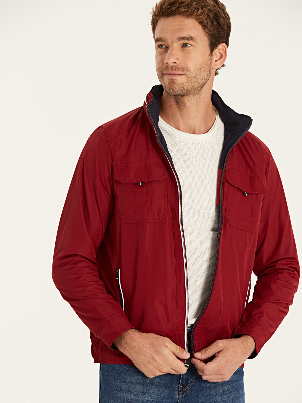 Man Bordeaux Coat-1