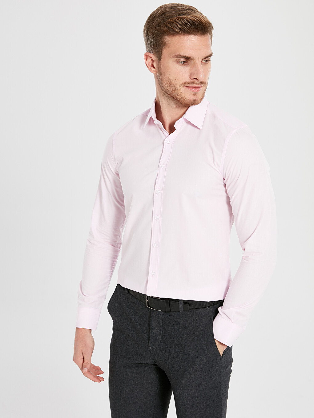 Cămașă Slim Fit Cu Mânecă Lungă Pentru Bărbați