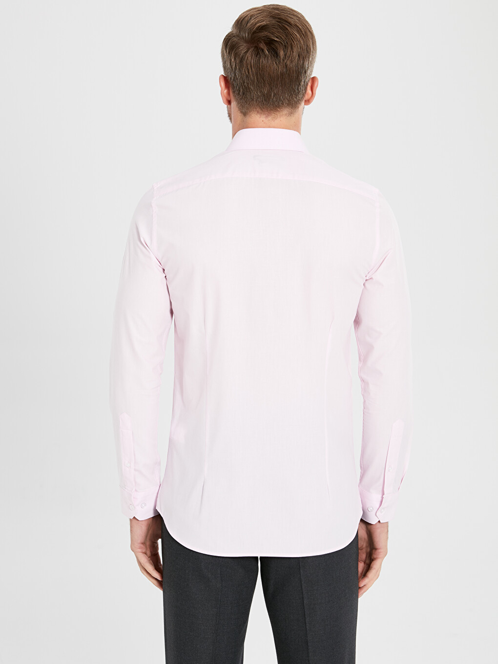 Cămașă Slim Fit Cu Mânecă Lungă Pentru Bărbați-3