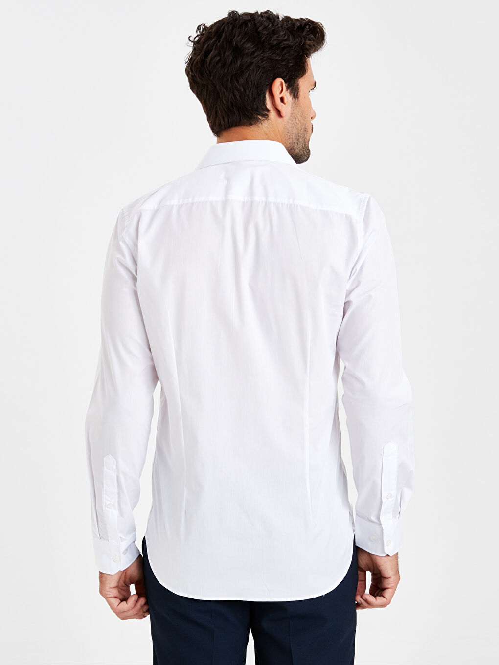 Мужская рубашка Slim Fit с длинным рукавами-1