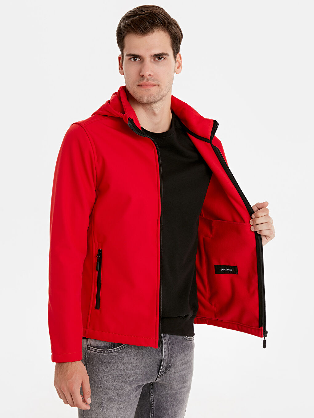 Manteau ROUGE Homme-2