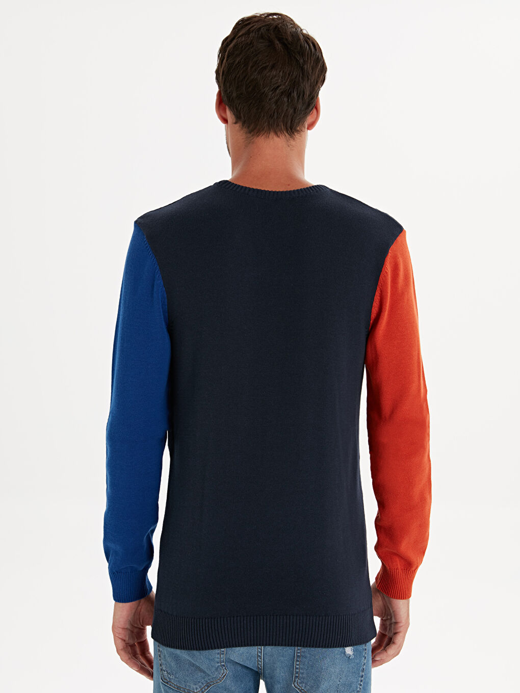 Чоловік ТЕМНО-СИНІЙ Светр-2