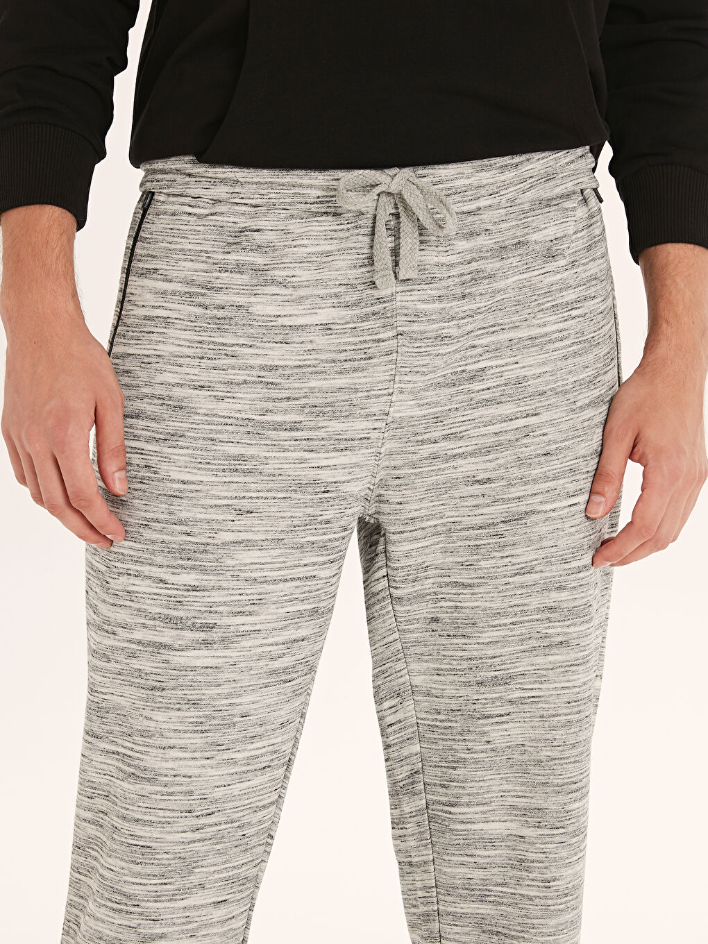 Gri Melanj Eşofman Altı-4