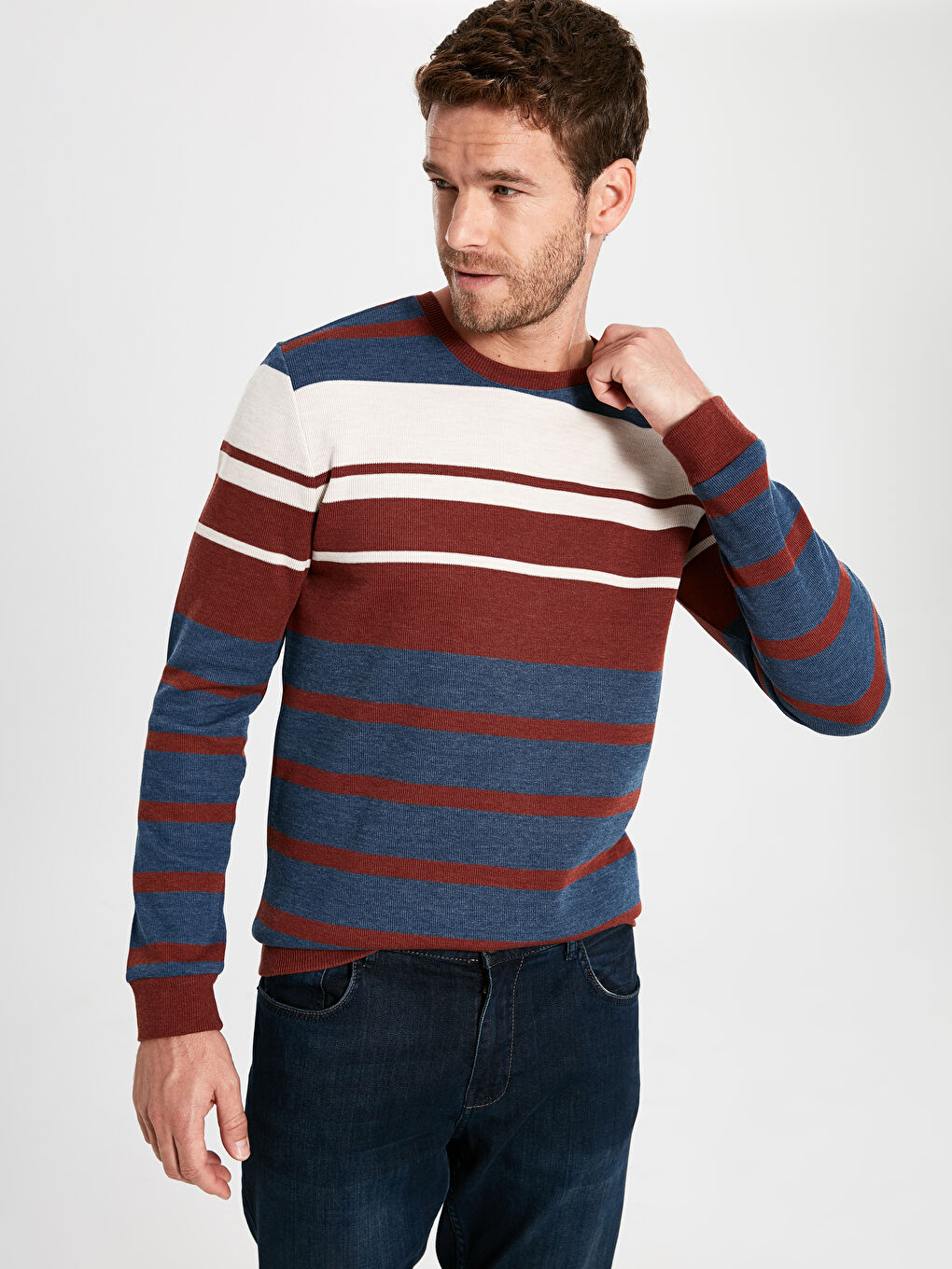 Мужчины Оранжевый Свитшот-1