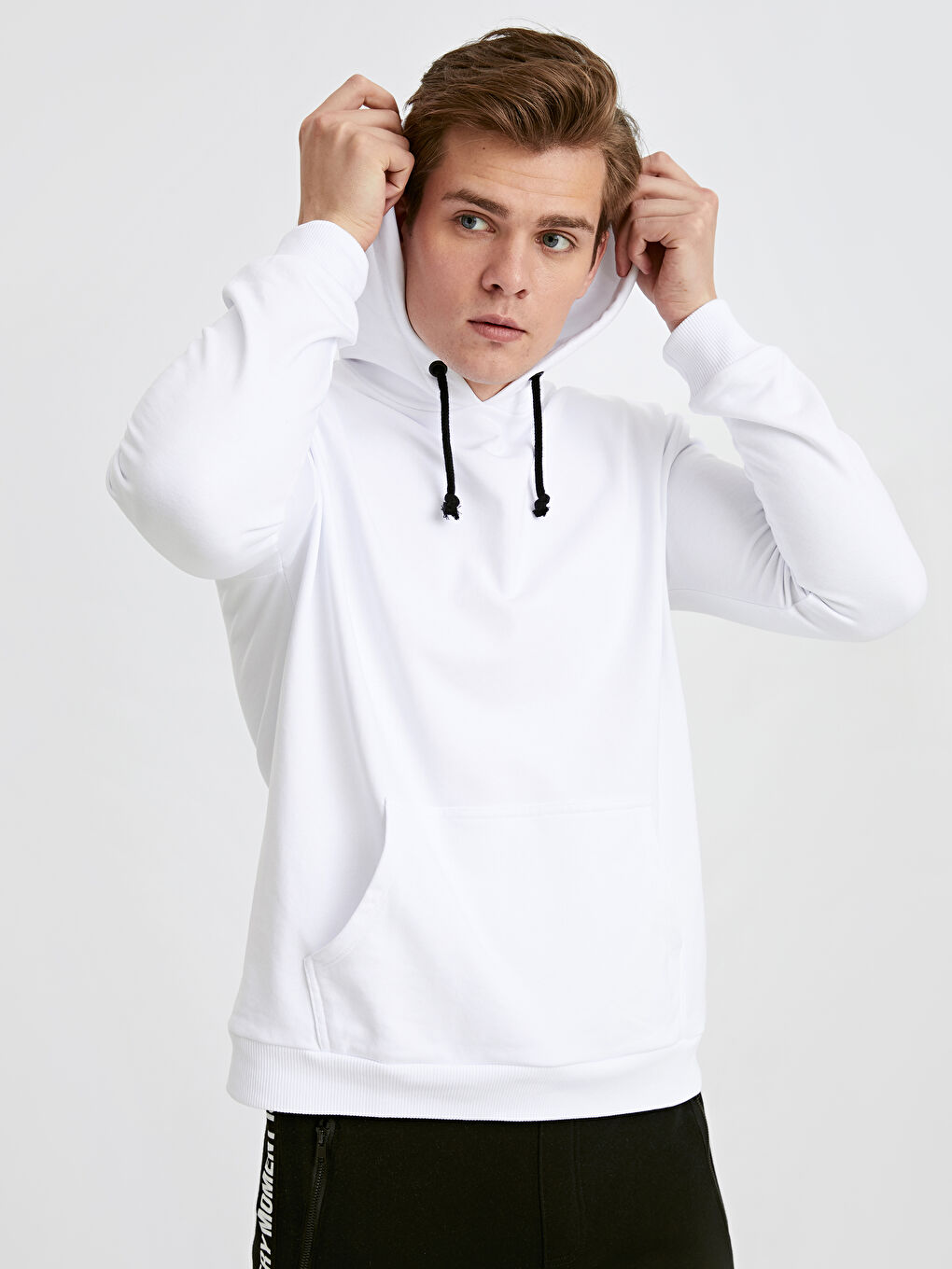 Man WHITE Hoodie