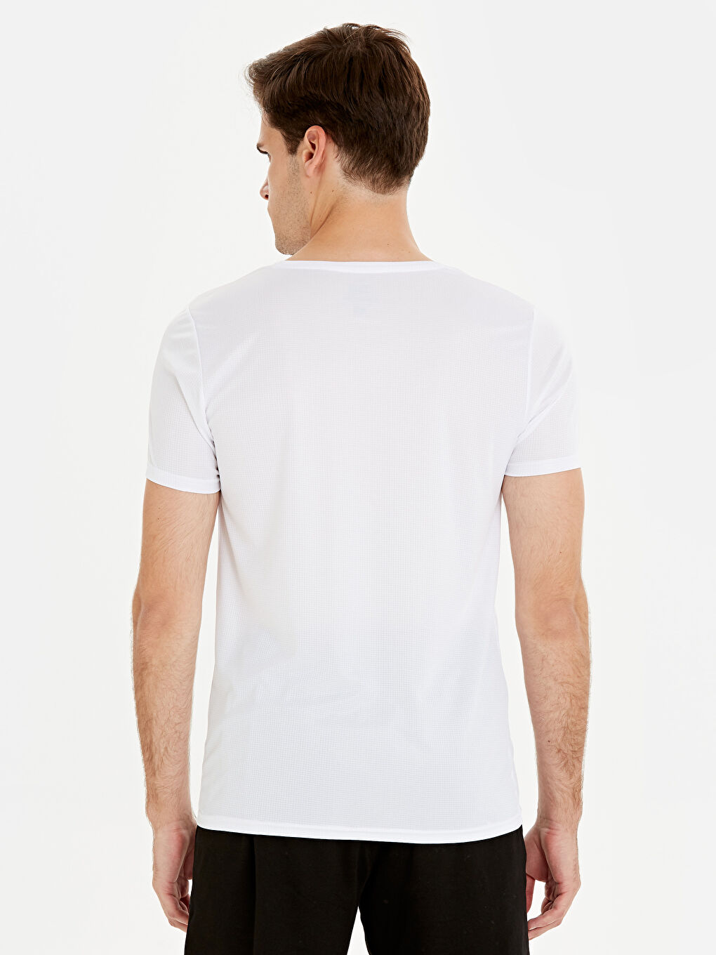 Optik Beyaz Spor Tişört-2