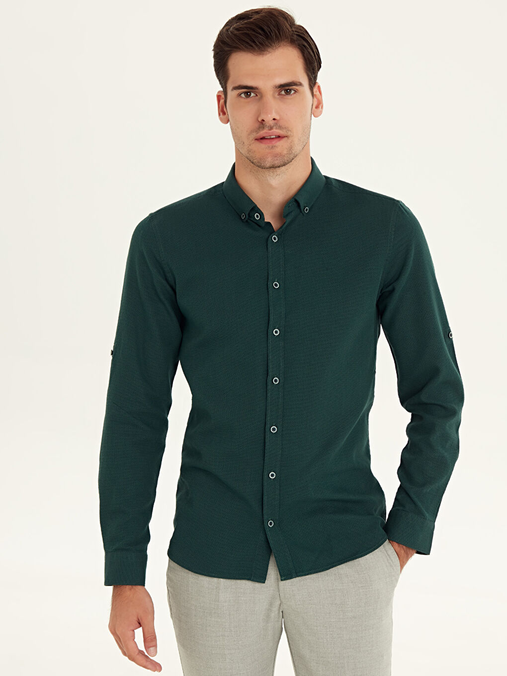 Zümrüt Yeşili Gömlek-1