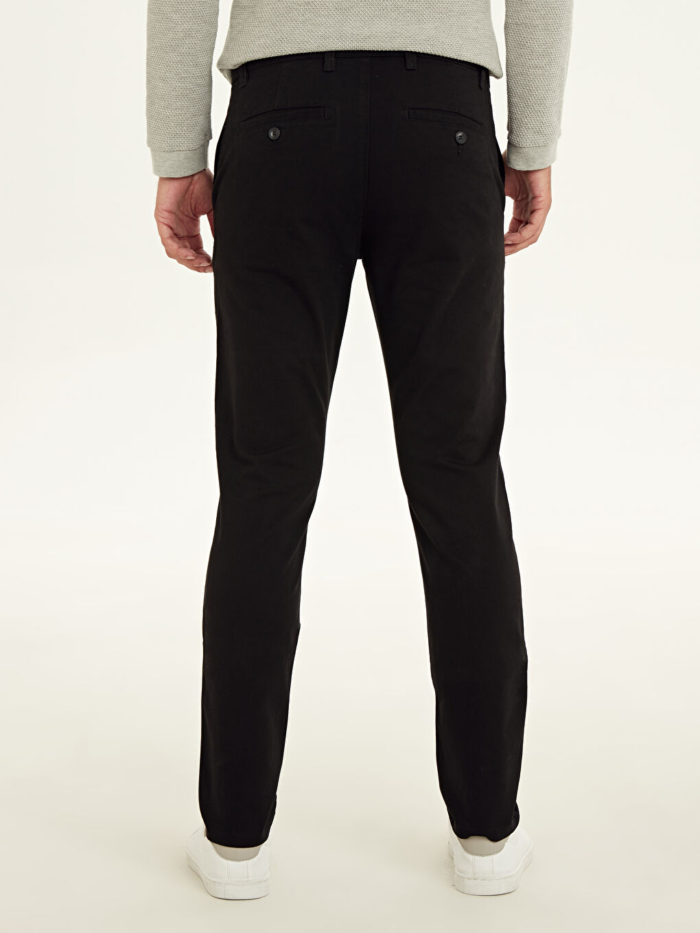 Man BLACK Chino Trousers-2